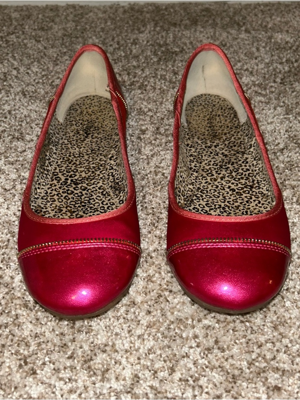 Style & Co. Shimmery Fuchsia Slip-On Ballet Flats